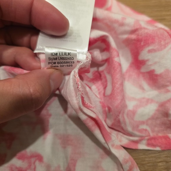 NWT Lauren Ralph Lauren LRL Women's Night Shirt Size M Pink Floral Pajamas - Picture 10 of 14